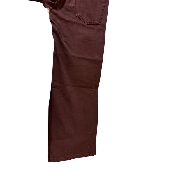 THE GREAT. “The Rider” Wide Leg Jean — Size 25 — Wine/Burgundy - Picture 7 of 15